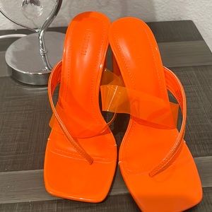 Orange super cute heels.